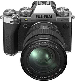 Fujifilm Digital X-T5 Fotocamera Mirrorless 40MP (Pixel Shift Multi Shot 160MP) KIT XF16-80mmF4, Sensore X-Trans CMOS 5 HR, IBIS, Filmati 6.2K 30p, Schermo LCD 3 tiltabile,Argento,Compact