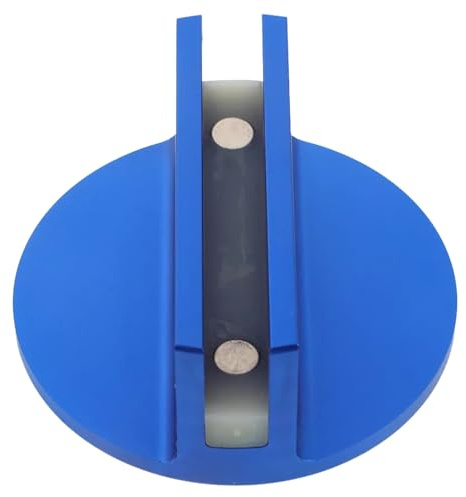 Almohadilla magnética para gato, almohadilla antideslizante, protector de riel de marco y adaptador de soldadura de pellizco, disco de gato ranurado de aluminio con imán fuerte, universal para