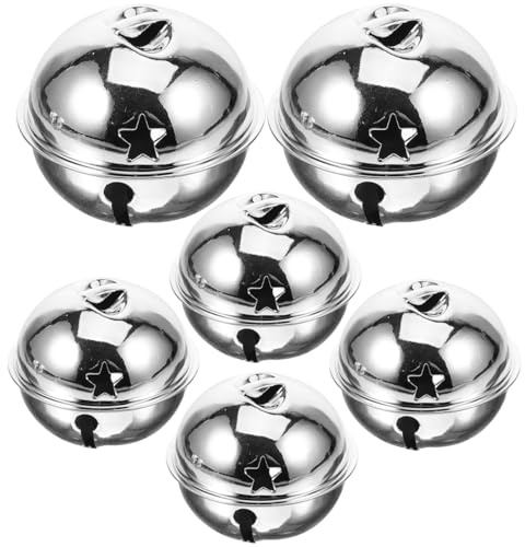 Healifty Weihnachtsglöckchen Silber 5Cm Glocken Dekoration Für Baum Schmuck Saisonale Deko Und Festliche Feier