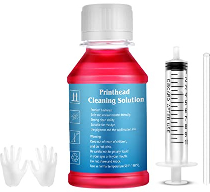 CoYlBod Inkjet Printers Printhead Cleaning kit Compatible for Epson Workforce WF-3720 WF-3725 WF-3730 WF-3733 WF-2850 WF-2830 Expression Home XP-4100 XP-4105-3.4oz 100ml Nozzle Cleaner