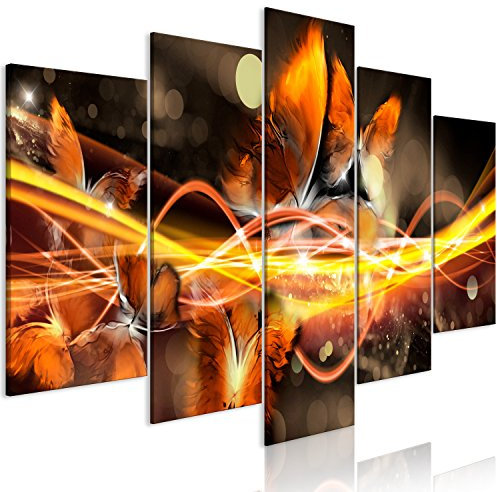 murando - Akustikbild Abstrakt 5 tlg Bilder Akustikschaum Schallschutz Wand Deko Kunst Akustikpaneele Wandpaneele Schalldämmung Wandbild Schallabsorber Akustikplatten Schmetterlinge beige a-A-0339-b-o