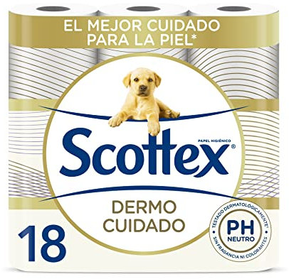 Scottex Dermo Cuidado Papel Higiénico - 18 Rollos