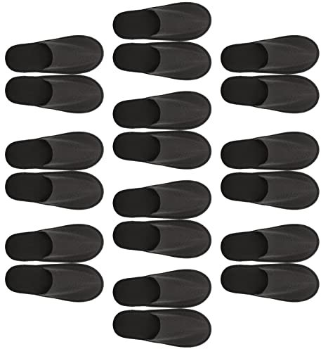 MILISTEN 20 Stück Spa-Hausschuhe, Damen-Hotelzimmer-Slipper, Geschlossene Zehen, Einweg-Gästepantoffeln für Hochzeitsgeschenke & Salon