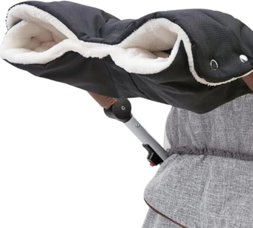 Kinderwagen Handwärmer, Handwärmer für Kinderwagen, Universalgröße Handwärmer für Kinderwagen Buggy zubehör Kinderwagenmuff mit Warm Flanell,Handschuhe Handmuff für Wasserdicht und Winddicht