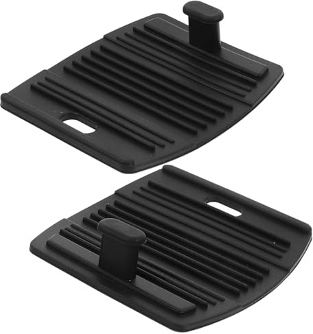 MOTHNUR 2piezas Mangas De Silicona Antideslizantes para Asas De Olla Fundas Térmicas para Sartén Cacerolas y Planchas Clip De Sujeción y Diseño Ergonómico Color Negro