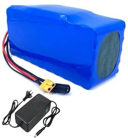Batería De Litio De 48 V Y 12,5 Ah Para Patinete Eléctrico Con Cargador, Batería De Iones De Litio Para Bicicleta Eléctrica, BMS Integrado 48V 12.5Ah,T