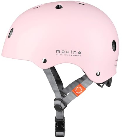 Movino Fahrradhelm Kinder und Jugendliche - Verstellbar - ABS+EPS und 11 Belüftungsöffnungen - Helm für Fahrrad, Inliner, Scooter und Skateboard - Element