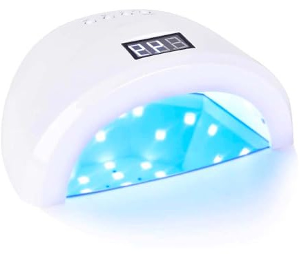 GC GLOBALCOMMERCE Lampada UV Unghie Led con Display 48W con Timer e sensore per Manicure unghie ricostruzione