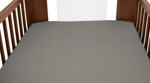 TERRY TOWELLING FITTED SHEET 90x40 MATTRESS NURSERY BABY COT COTBED FROTTE (Grey)