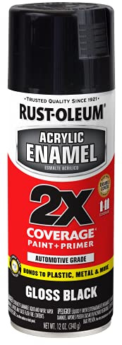 Rust-Oleum Acrylic Enamel 2X Spray Paint, Gloss Black