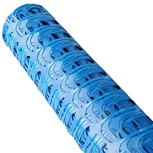 GardenersDream Blue Plastic Fence Barrier Safety Mesh (15m)