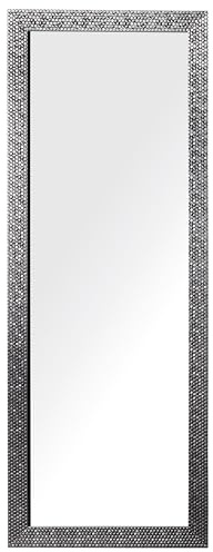Beliani Moderner Wandspiegel mit Rahmen in Silber 50 x 130 cm Ajaccio