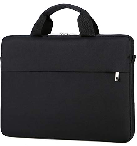 Elonglin Sacoche pour Ordinateur Portable Serviette PC Ultrabook Housse étanche pour 14 Pouces Laptop Noir