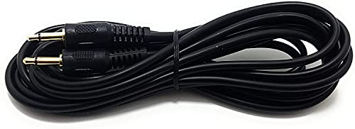 MainCore 5m 3.5mm to 3.5mm MONO Jack Cable Lead For Audio or Power GOLD PLATED Connectors (5m)