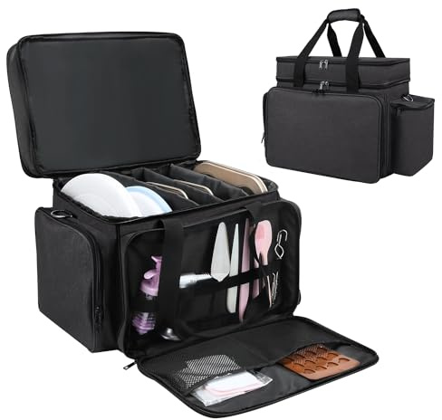 Yumt Baking Supplies Storage Case,Cake Decorating Tool Caddy for Bakers/Pastry Chefs,Cupcake Cookie Decorating Kit Organizer for Beginners and Cake Lovers