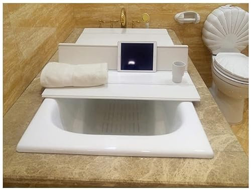 badewannenablage badewannenabdeckung Badewannendeckel, ausziehbar, wasserdicht, staubdicht, Isolierungsabdeckung, Faltbare PVC-Badewannenwanne, Badewannendeckel for Home SPA, Badezimmerregal