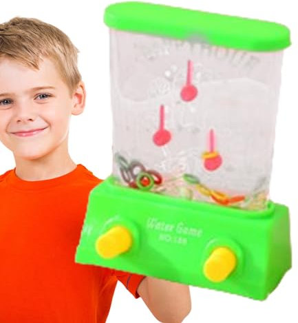 Vesone Juego de Agua portátil, Juego de Arcade acuático - Juego de Arcade en Miniatura - Juguetes educativos, Juguetes de motricidad Fina, pasatiempo Retro, Recuerdo de Fiesta, Lanzamiento