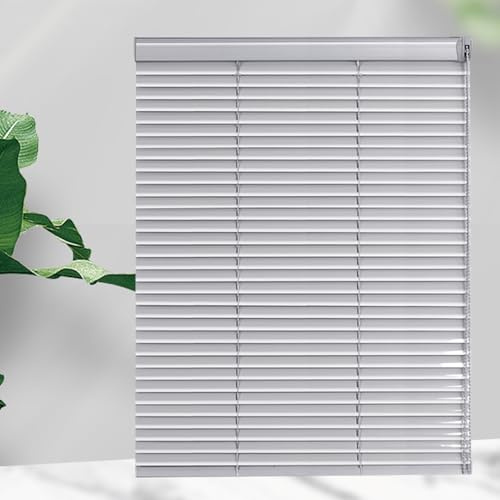 NIANXINN Aluminium-Jalousien,Silber,Sonnen- & Sichtschutz,Alu Jalousie,Lamellenrollo,Fenster Jalousien Innen,Jalousie Aluminium für Heimbüro-Zimmer,Anpassbar,Breite x Höhe (180cm x 260cm)