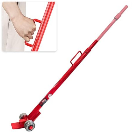 Hebelstange mit Rollen Einziehbare Hebelstange mit Rädern, Schwerlast-Hebebrechstange mit Lagern, Hebelstange für Industrielles Heben und Handhaben, 3/5 Tonnen Tragfähigkeit ( Size : 3T/6600lb )