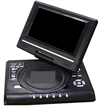 Lettore DVD Lettore DVD Lettori CD da 7,8 pollici Schermo di rotazione da 270 gradi con telecomando Cinema portatile da viaggio Visualizzazione perfetta ogni volta(BlackAU Plug)