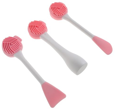 FRCOLOR 3stücke Silikon-gesichtsreinigungsbürste Peeling-bürste Gesichtsmaske-werkzeug Gesichtswaschwerkzeug Mit Teilen Weich Für Hautpflege