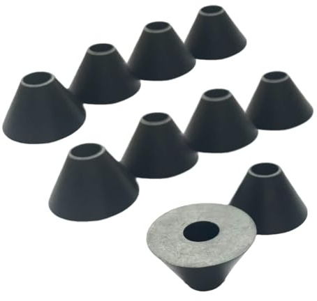 WC Tank Dichtung, Gummi Befestigung Schließkupplung für Toilette Spülkasten, Toilette Reparaturset Zubehör Reparatur Teile (10er Pack - 6MM)
