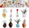 WDKXCN Mini Vase Fridge Magnets, 8Pcs Magnetic DIY Ceramic Mini Vase Magnets for Fridge, 3D Funny Fridge Accessories, Fridge Magnets for Kitchen & Office Metal Surfaces Decoration