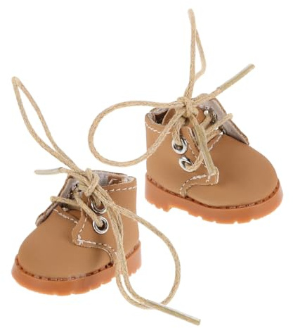 Puppenschuhe 1 Paar aus Stoff mit Verstellbaren Schnürsenkeln