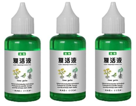 3 Stück Pflanzen Revitalisierung, Organischer Wachstumsverstärker, Flüssige Pflanzennahrung, Plant Resurrection Flüssigdünger Fördert Gesundes Und Starkes Wachstum