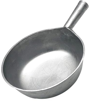LIGIGWASH Pala Para Agua De Alimentación Cuchara De Mango Corto De Aluminio Utensilio Multiusos Para Cocina Para Pequeños Animales Cucharas De Agua Retro