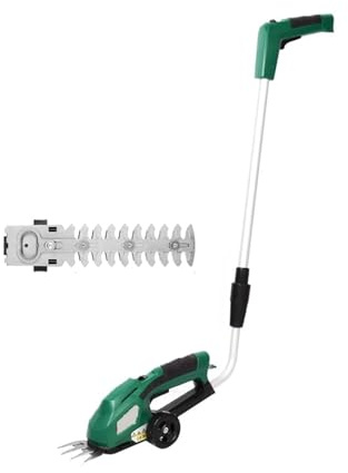 Cortasetos, Cortasetos eléctrico 2 en 1 de 7,2 V, batería Recargable, Motor Cortasetos, Herramientas eléctricas inalámbricas for jardín(with Handle)