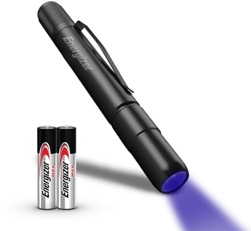 Energizer 2-in-1 LED and UV Pen Light, 115 Lumens, Pocket Flashlight with White LED and UV Light Modes