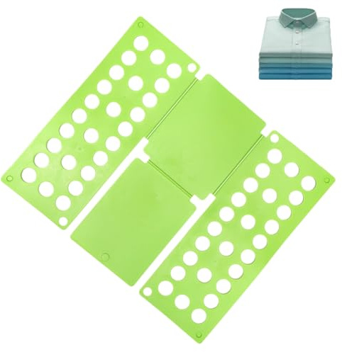 Plieur De Vetement, Machine A Plier Le Linge Planche À Plier Plieuse Vêtements Format pour Vetement Chemise T Shirt Tee Shirts (Vert)