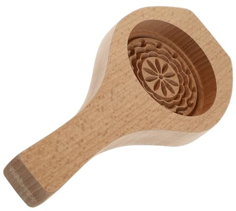 ibasenice Holz Mondkuchenform Selbstgemacht Backzubehör für Zuhause Lebensmittelecht Einfach zu Reinigen und Bequem zu Entformen Backform für Mondkuchen und Grüne Bohnenkuchen