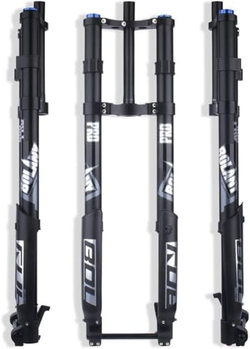 Fourche à Suspension pour VTT 26 27,5 29 Pouces, Fourche à Air Inversée, Débattement De 140 Mm, Rebond Réglable, Tube Droit, Axe Traversant, 15x150mm