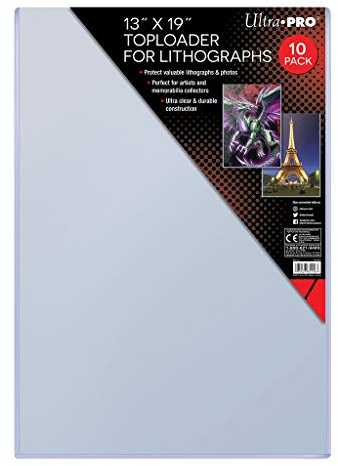 Toploader Ultra Pro 13 x 19 for Lithographs (10 Pieces)