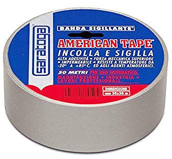 AMERICAN TAPE NASTRO AMERICANO GRIGIO SARATOGA 50 MM X 25 MT ADESIVO