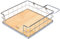 Nerthus FIH 549 - Servilletero de Acero Inoxidable y Base de Madera