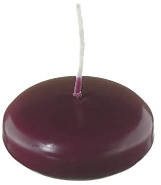 Kopschitz Schwimmkerzen Bordeaux 40 x Ø 80 mm, 8 Stück, XXL Schwimmkerzen