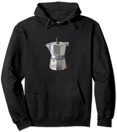 Espresso Coffee percolator enthusiasts for barista shop guys Pullover Hoodie