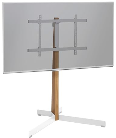 Vogel's TVS 3695 TV-Ständer für 40–77 Zoll – Eichenholz und Weißer Stahl