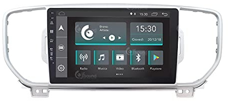 Autoradio Custom Fit per Kia New Sportage 2017/2018 (con navigatore, amplificatore e retrocamera di serie) Android GPS Bluetooth WiFi Dab USB Full HD Touchscreen Display 9