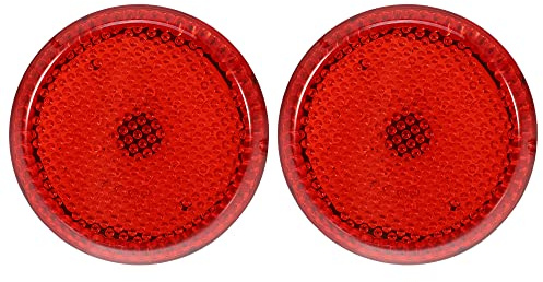 A ABSOPRO Rear Bumper Reflector Fog Brake Light for Toyota Corolla 09-10 | 81910-02040/8191002040, Red LED, Fog Brake Tail light, Plastic red lens, Set of 2