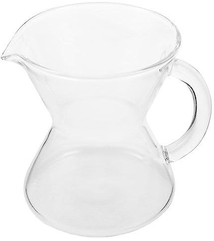 Kichvoe Mini Hanging Ear Coffee Pot Glass Dispenser for Tea Cup Storage Cup for Cold Brew Coffee Maker Elegant Shaped Tea Pitcher