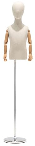 Schneiderpuppe Verstellbar Ausgestattet mit Einem Vielseitigen Roboterarm, ABS-Material Ist Langlebig und Langlebig, Mannequin-Torso Anwendbar Kleiderständer, Boutique, Bekleidungsgeschäft ( Size : Th