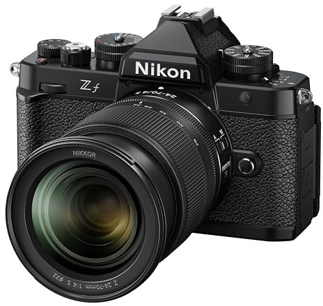 Nikon Zf + 24-70mm f/4 S + SDXC 128GB, Fotocamera Mirrorless, Full Frame, 24,5 MP, Monitor Angolazione Variabile [Nital Card 4 anni]
