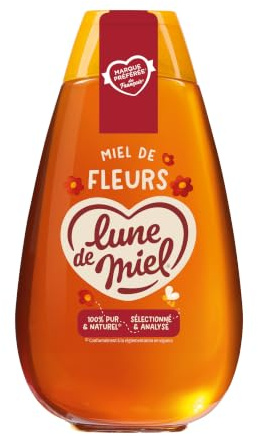 Lot de 6 Doseurs 1 Kilo Miel Toutes fleurs Lune de Miel