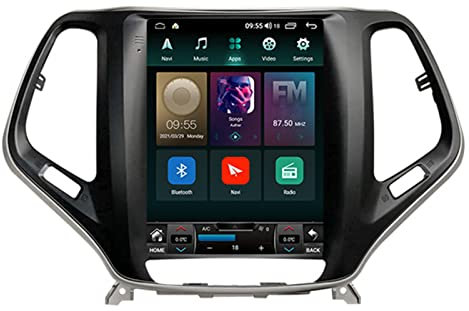 ACLips 9,7-Zoll-Auto-GPS-Navigations-Multifunktionsbildschirm, Android 11 FM AM-Videoplayer für Jeep Cherokee 5 KL 2013 2014 2015 2016 2017 2018