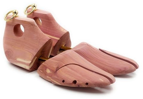 QSCTYG Shoe Tree Shoe Stretchers 1 Pair Red Cedar Wood Adjustable Shoe Shaper Men's Shoe Tree Stretcher Support For Men Boot Expander Device 69 (Color : EU 41 42)
