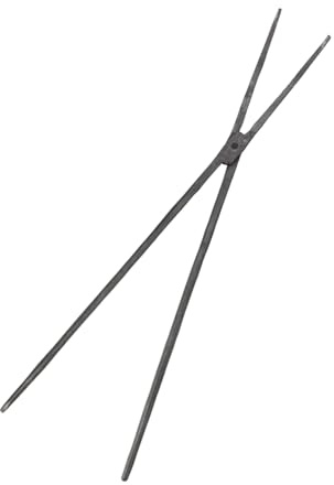 Ciieeo Mandril De Tenazas De Forjado Pinzas De Cocina Herramienta Para Recoger Basura Al Aire Pinza Para Basura Para Limpieza De Exteriores y Manejo De Leña Casa